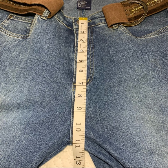 Vintage Y2K Wild Secret Jeans Embroidered Rhinestones Flared Size 11 - Picture 13 of 16